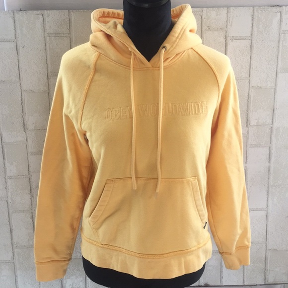 obey yellow sweatshirt